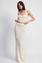 The Capri Crochet Cotton Maxi Skirt
