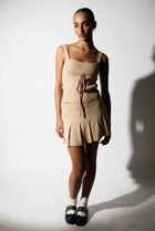 The Chloe Contrast Ribbed Tank