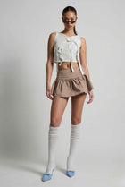 The Colette Triple-Bow Sheer Tank