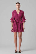 The Cherise Devoré Wrap Dress
