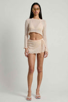 The Kaia Lettuce-Edge Knit Crop