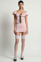 The Lola Polka Dot Tie-Front Top
