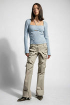 The Lyra Cut-Out Ribbed Knit Top