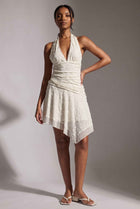 The Mikala Textured Halter Mini
