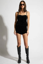 The Nova Rhinestone Velvet Cami