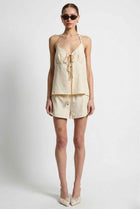 The Sienna Tie-Front Halter Top
