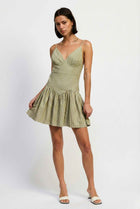 The Sutton Stripe Drop-Waist Mini