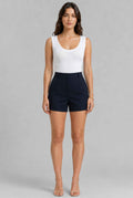 The Aida Scalloped Knit Top