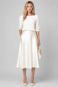 The Amaya Satin Skirt
