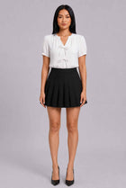 The Blythe Pleated Mini Skirt