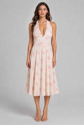 The Elowen Chiffon Halter Midi