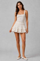 The Etta Tiered Ruffle Mini Skirt