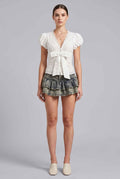 The Mabel Tie-Front Blouse