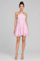 The Marbella Chiffon Halter Mini Dress