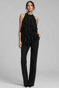 The Noelle Ruffle Chiffon Blouse