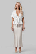 The Paloma Tied Peplum Top