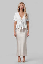 The Paloma Tied Peplum Top