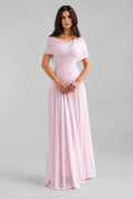 The Rosaline Chiffon Draped Dress