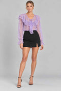 The Violet Floral Chiffon Blouse