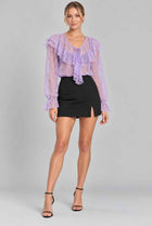 The Violet Floral Chiffon Blouse