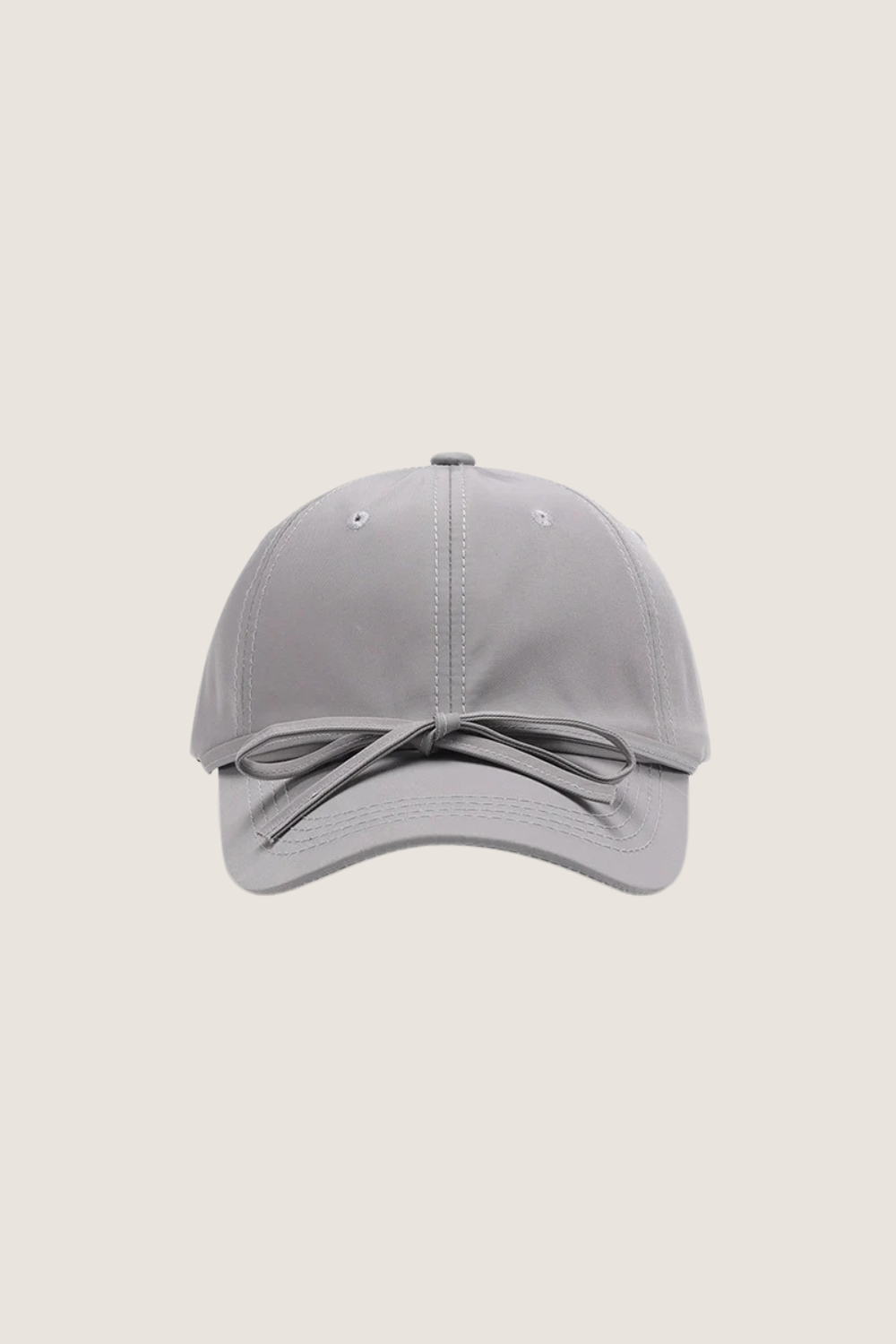 Classic cotton baseball cap in gray with adjustable strap and stylish design
