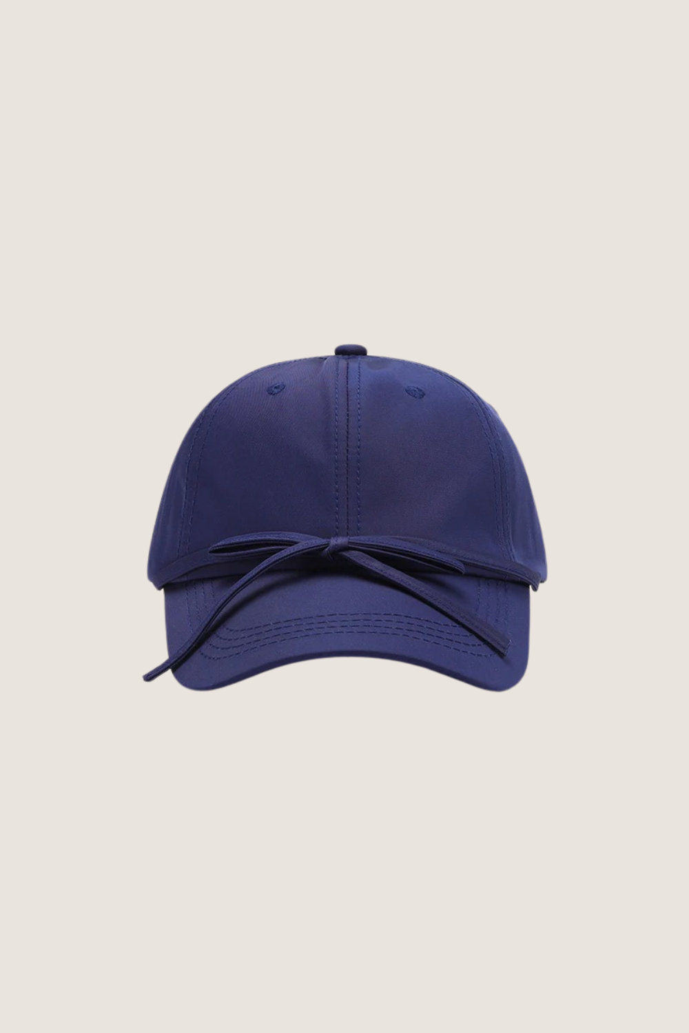 Navy classic cotton baseball cap with adjustable tie for a comfortable fit