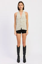 The Rowan Knit Halter Vest