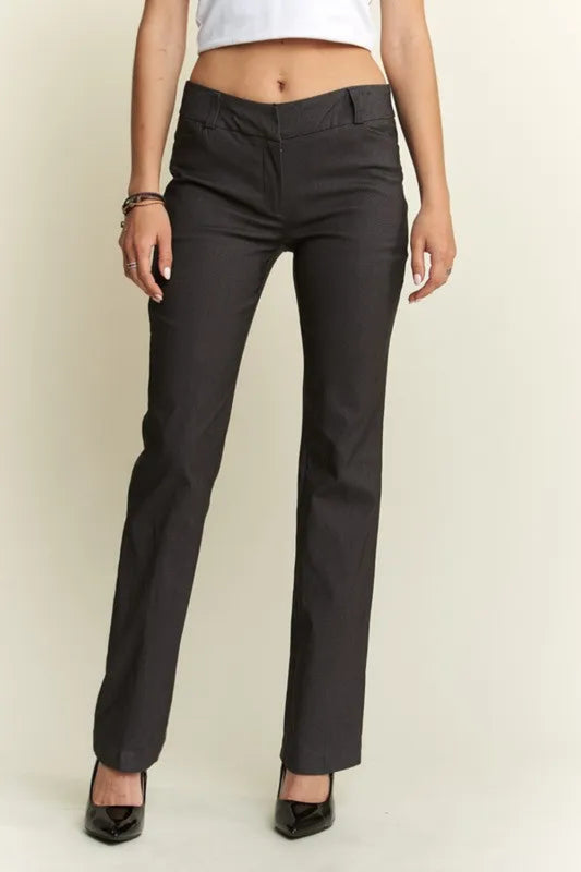 Slim Bootcut Pants in Black for a Stylish and Comfortable Fit